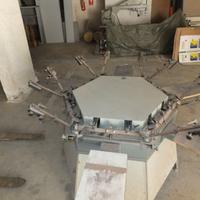 Giostra serigrafica-carrello essiccatoio-tavolo