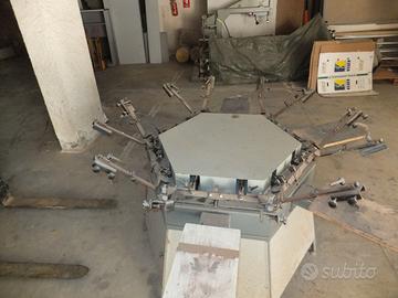 Giostra serigrafica-carrello essiccatoio-tavolo