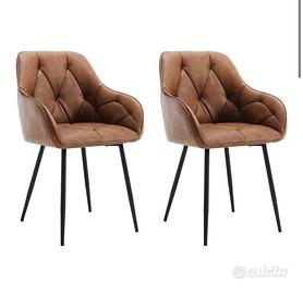 2 sedia da pranzo ancora sigillati