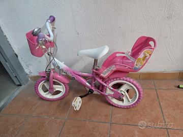 bicicletta principesse con rotelle 