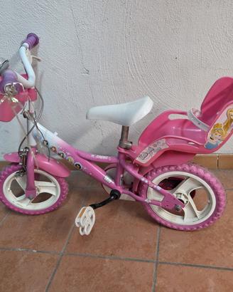 bicicletta principesse con rotelle 