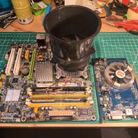 Combo scheda madre +CPU Intel +RAM +VGA ATI HD2600