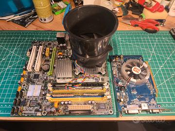 Combo scheda madre +CPU Intel +RAM +VGA ATI HD2600