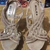 sandali con zeppe e tacco 12 nr.37