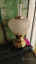 Lampada vintage stile Lume a Petrolio in Ottone