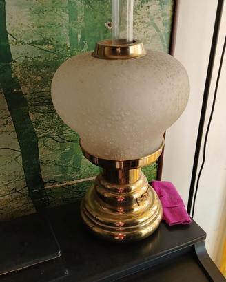 Lampada vintage stile Lume a Petrolio in Ottone