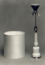 Lampada in vetro opalino bianco di Murano