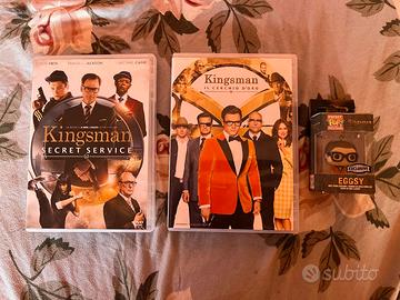 Kingsman 1 e 2 DVD + FUNKO POP EGGSY PORTACHIAVI