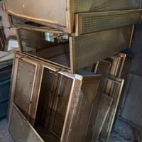 Copritermosifoni in metallo decorato – vintage