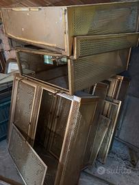 Copritermosifoni in metallo decorato – vintage