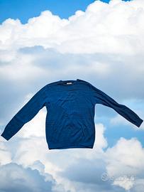 Elegante maglione blu Navigare
