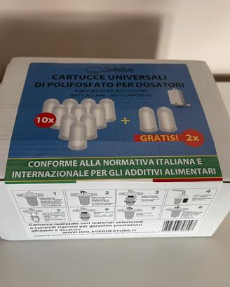 Cartucce universali di polifosfato per dosatori