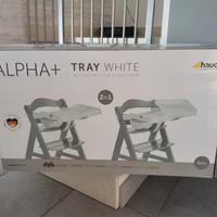 Hauck Alpha Tray bianco - Vassoio Pappa 3 in 1