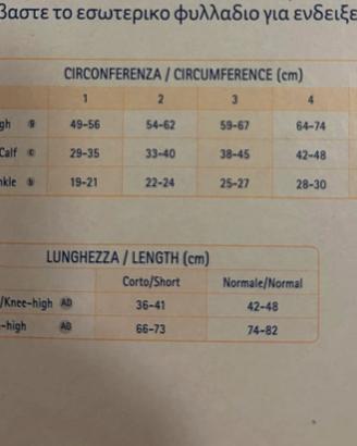 Calze compressione graduata