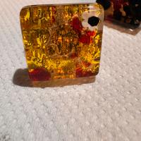 Gioiello anello in vetro di murano