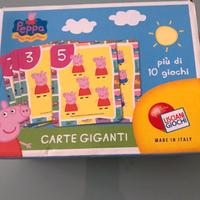 Gioco carte giganti Peppa Pig