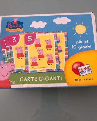 Gioco carte giganti Peppa Pig