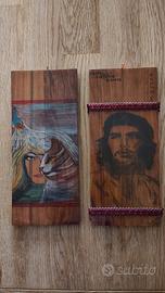 coppia quadretti realizzati a mano vintage 1970