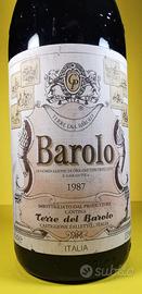Bottiglia di Vino Barolo del 1987