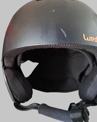 Casco sci Wed'ze Piste 500 nero tg XS 48-52cm