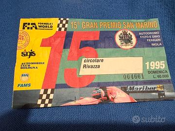 Biglietto Formula 1 GP SannMarino 1995