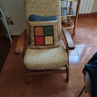 poltrona vintage pieghevole