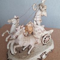 Biga romana ceramica Bassano, Vintage anni 70