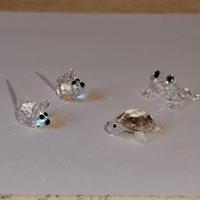swarovski 4 piccoli animaletti