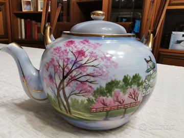 Teiera Vintage Giapponese in Porcellana "Eggshell"