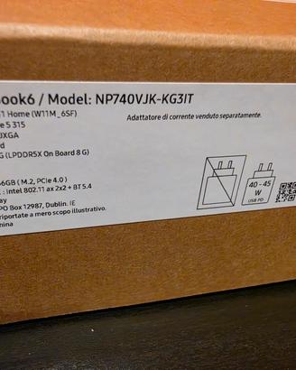 Samsung Galaxy Book6 14" 8/256GB nuovo mai usato