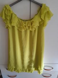 vestito verde acido 