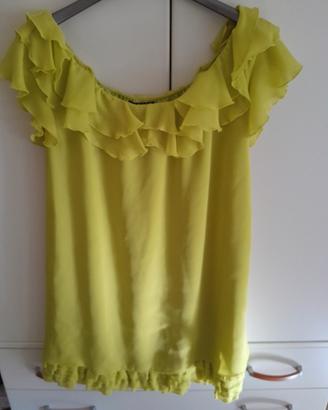 vestito verde acido 