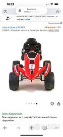 Macchinina a pedali bambino  marca FEBER