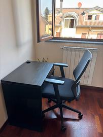 Scrivania compatta + sedia ufficio