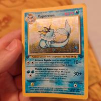 Carta Pokémon Vaporeon Holo First Edition Jungle V