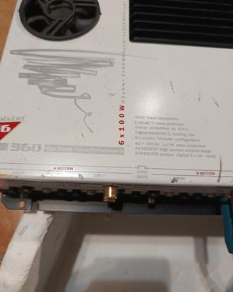 amplificatore  audio system e preamplificatore 