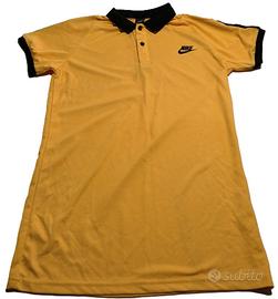 Polo Nike Gialla Nera Vintage Tg S Unisex Ottime