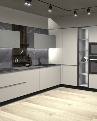 CUCINA ANGOLARE 420X335CM 5 ELETTRODOMESTICI
