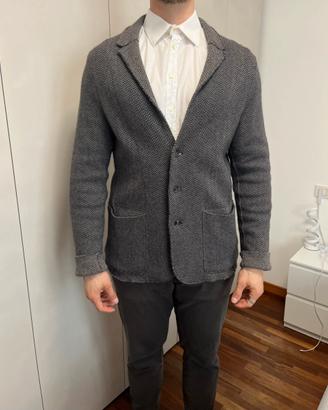 Giacca Blazer Uomo in Maglia Grigia