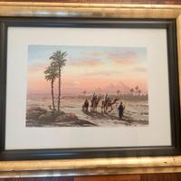 Acquerello originale firmato Hassan El Banna