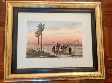 Acquerello originale firmato Hassan El Banna