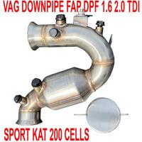 DOWNPIPE defap AUDI A3 1.6 2.0 150 VA4 KAT 200 CEL