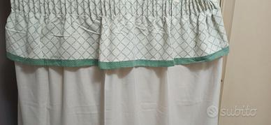 Tenda x finestra con mantovana incorporata