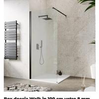 Box doccia Walk in 100 cm vetro 8 mm