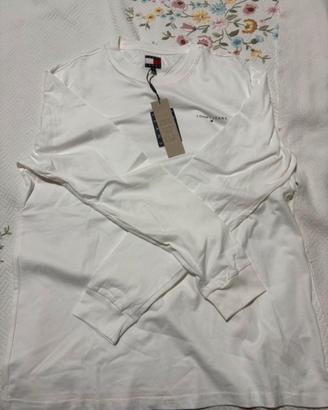 Tommy Jeans T-shirt uomo bianca XL nuova