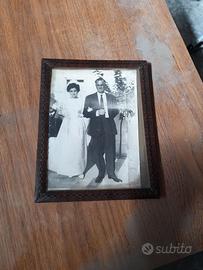 portafoto d'epoca vintage con cornice