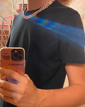 Cuban Chain in moissamite con certificato GRA