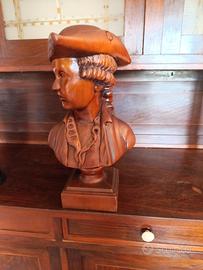 busto in legno intagliato..il marinaio 