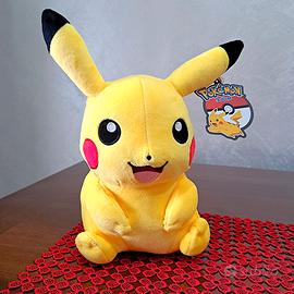 peluche pikachu pokemon pupazzo grande 22 cm pk go