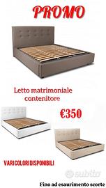 Letto matrimoniale contenitore